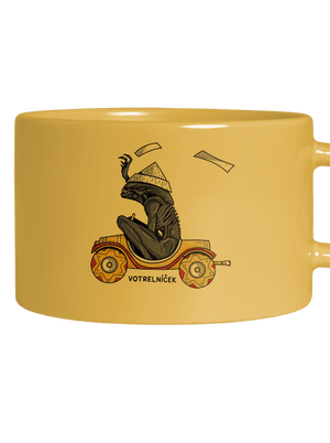 Votrelníček hrnček makronka Yellow Macaron