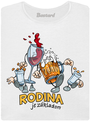 Rodina je základom dámske tričko s lemom White