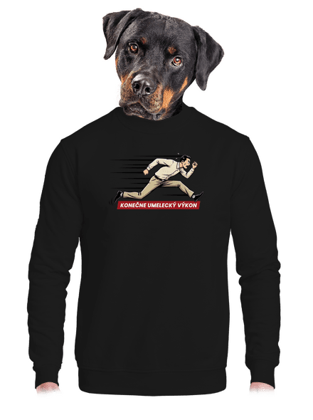 Umelecký výkon unisex mikina bez kapucne Black
