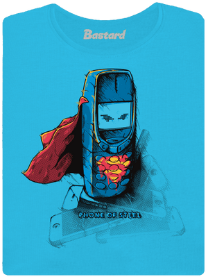 Mobil z ocele dámske tričko s lemom Blue Atol