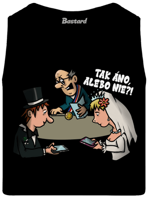 Svadobný obrad pánske tielko Black