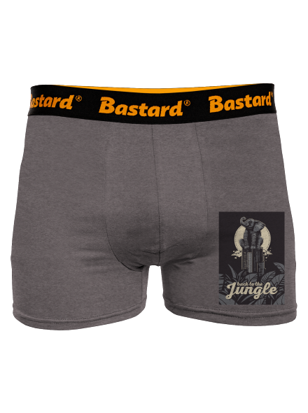 Back to the jungle boxerky Gray Melange