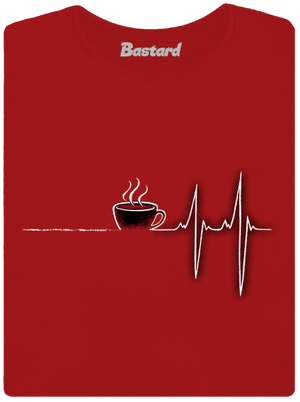 Coffee help dámske tričko s lemom Red Mal