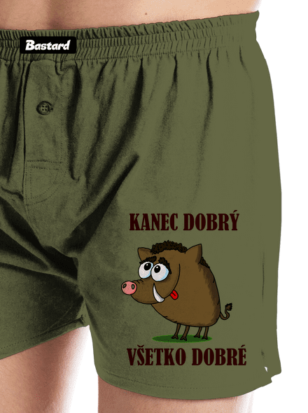 Kanec dobrý pánske trenky Khaki