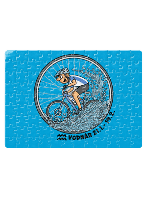 Cyklistický horoskop: Vodnár puzzle White