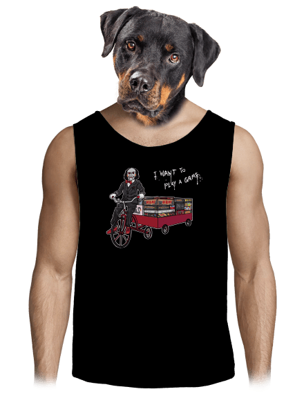 Chcem si zahrať hru pánske tielko Black