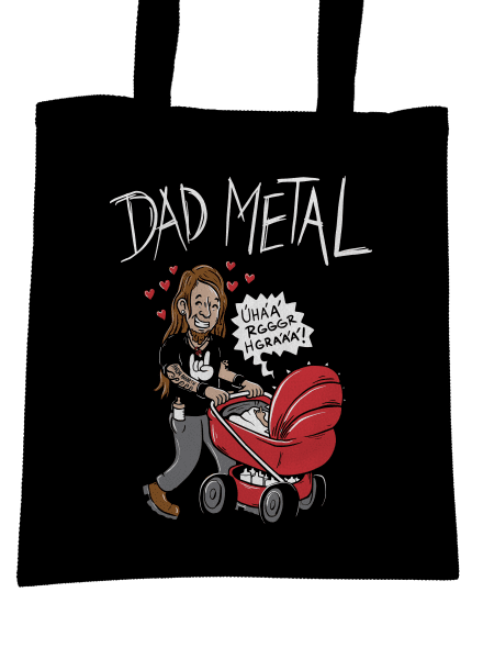 Dad metal taška Black