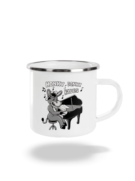 Honky donky blues plecháčik White