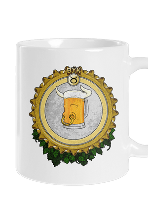 Pivný horoskop: Býk klasický hrnček White