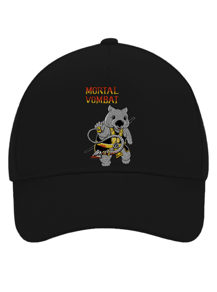 Mortal Vombat šiltovka baseballka Black