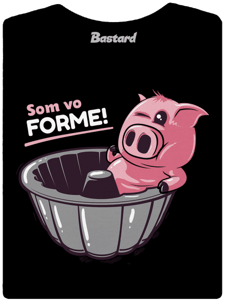 Vo forme dámske tričko s lemom Black