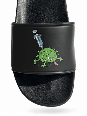 Zapichnutý covid šľapky Black