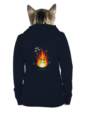 Páli mi to dámska mikina na zips Navy Mal