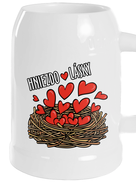 Hniezdo lásky polliter White