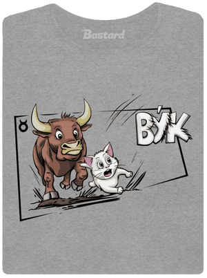 Mačací horoskop: Býk dámske tričko Dark Gray Melange