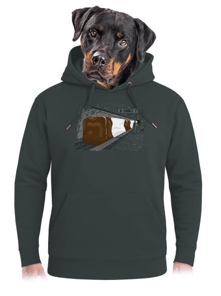 Metro unisex mikina premium Charcoal