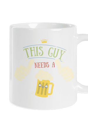 This guy needs a beer klasický hrnček White