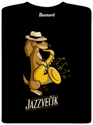 Jazzvečík pánske tričko Black