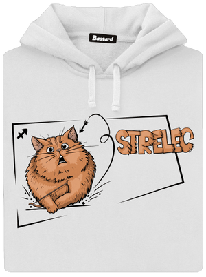 Mačací horoskop: Strelec dámska mikina klokanka White