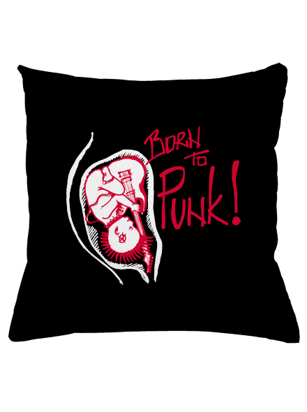 Born to punk vankúš Black