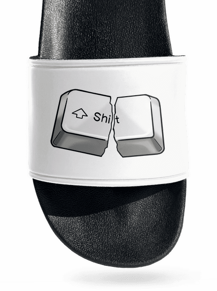 Shift šľapky White