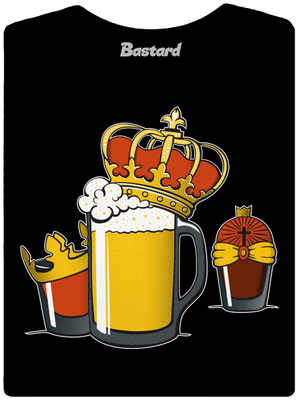 Traja králi dámske tričko s lemom Black