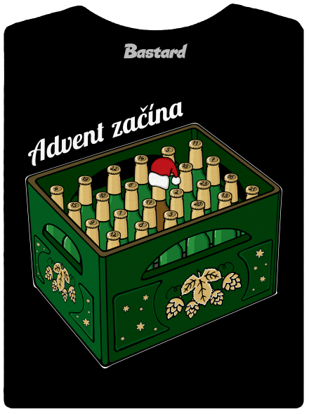 Advent začína dámske tričko Black