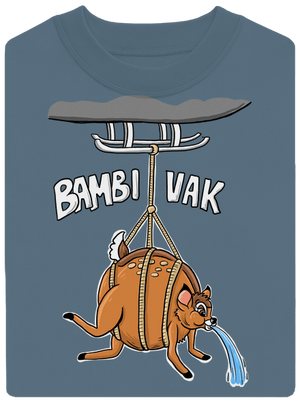 Bambi vak unisex mikina bez kapucne Nordic Blue