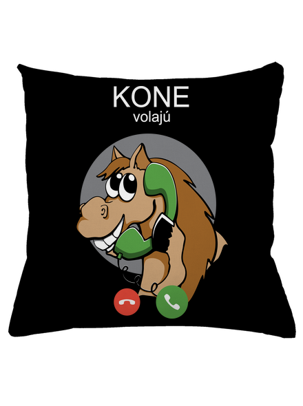 Kone volajú vankúš Black