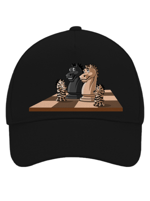 Šachová rodina šiltovka baseballka Black