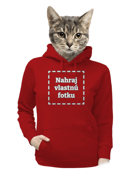 Vlastná potlač dámska mikina klokanka Red Mal