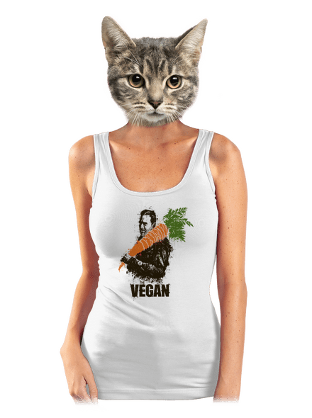 Vegan dámske tielko klasické White
