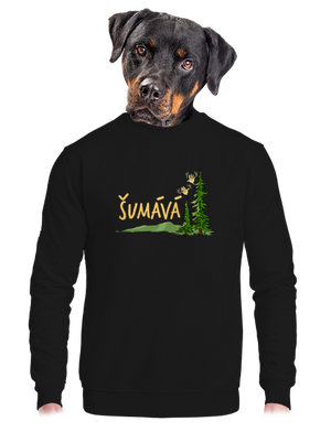 unisex mikina bez kapucne