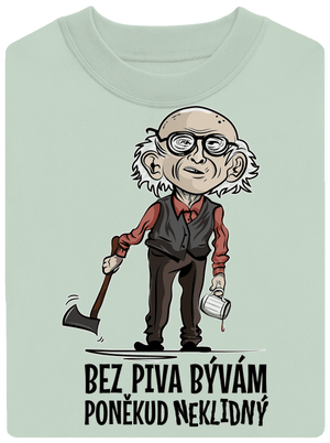 Neklidný bez piva unisex mikina bez kapucne Blush Mint