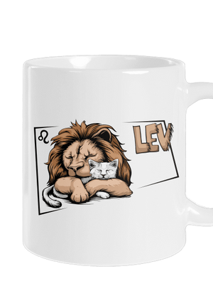 Mačací horoskop: Lev klasický hrnček White