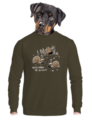 unisex mikina bez kapucne