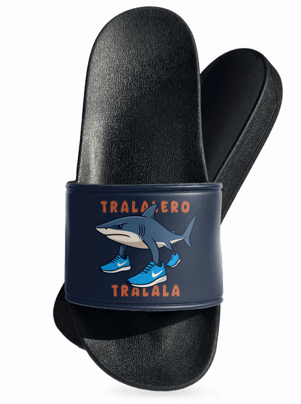 Tralalero Tralala – Italian Brainrot šľapky Navy