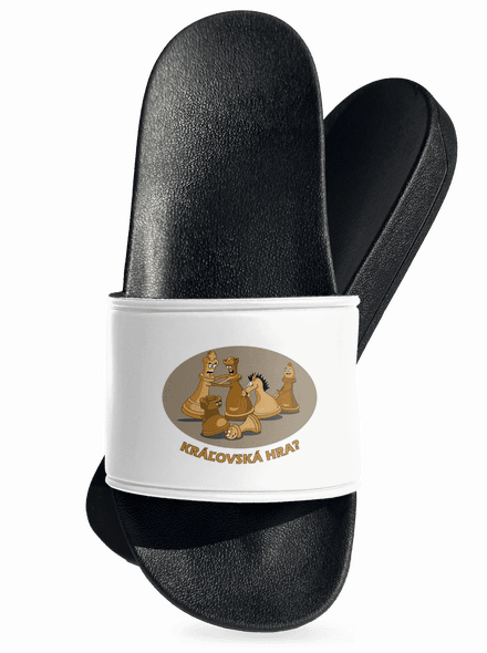 Kráľovská hra šľapky White
