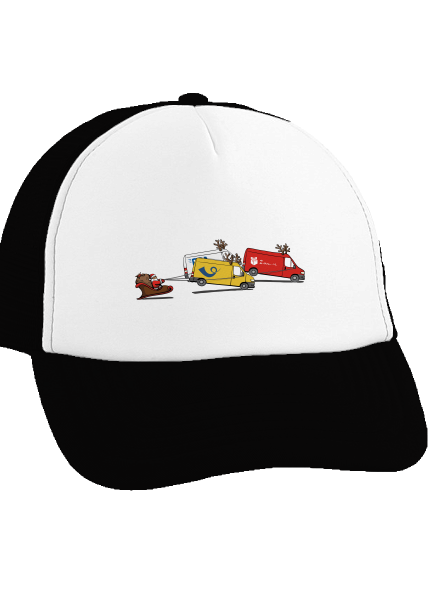 Santa se soby šiltovka truckerka Black cap