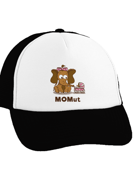 Momut šiltovka truckerka Black cap