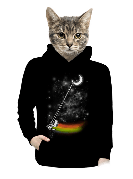 Unicorn Universe dámska mikina klokanka Black
