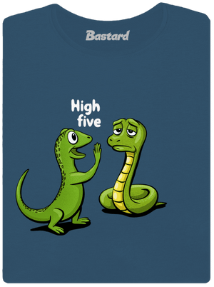 High Five dámske tričko prémium Petrol Blue