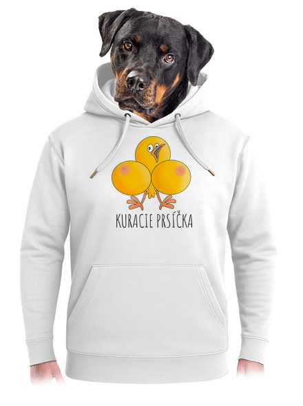 Kuracie prsíčka unisex mikina premium Snowwhite