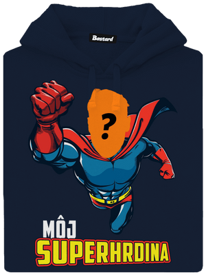 Môj superhrdina pánska mikina klokanka Navy