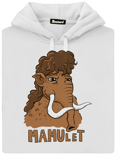 Mamulet dámska mikina klokanka White