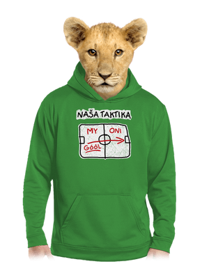 Naša taktika detská mikina klokanka Kelly Green AWD