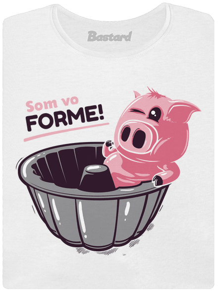 Vo forme dámske tričko prémium White