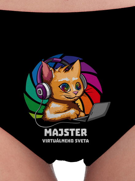 Majster virtuálneho sveta dámske nohavičky Black