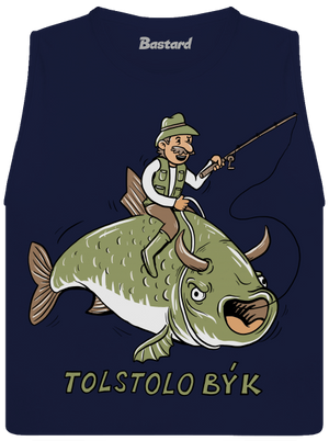 Tolstolobýk dámske tielko voľné Navy