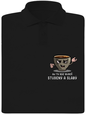 Studená káva pánska polokošeľa Black
